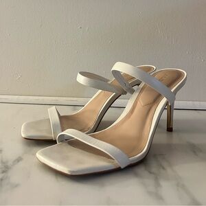 Aldo White Strappy High Heel Sandals